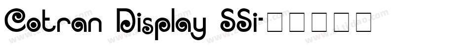 Cotran Display SSi字体转换